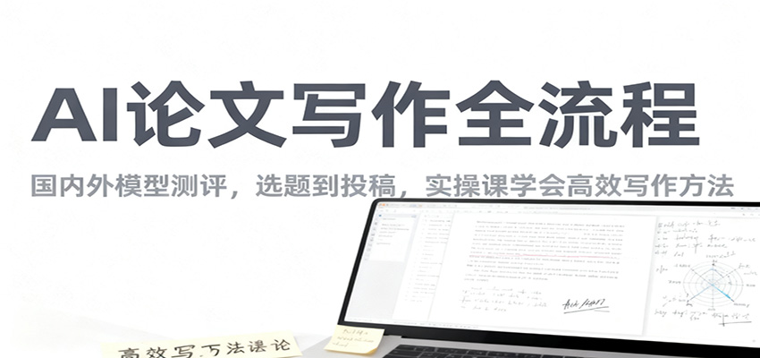 AI论文写作全流程，国内外模型测评，选题到投稿，实操课学高效写作方法-黑马项目网