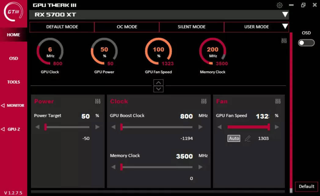 显卡超频GPU Tweak III v2.0.8.5-黑马项目网