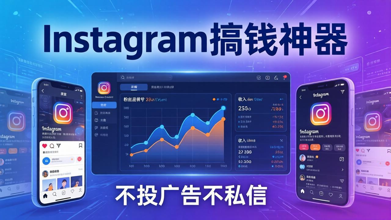 Instagram搞钱神器:月涨6万粉+月入5万刀,不投广告不私信,靠算法+低价产品-黑马项目网