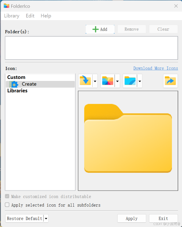 FolderIco文件夹颜色更改工具v8.1-黑马项目网