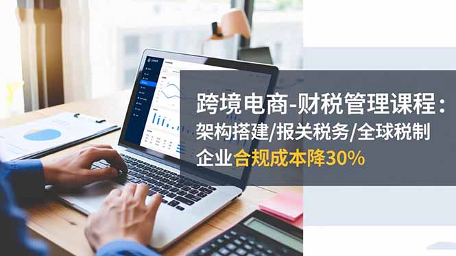 跨境电商-财税管理课程：架构搭建/报关税务/全球税制，企业合规成本降30%-黑马项目网