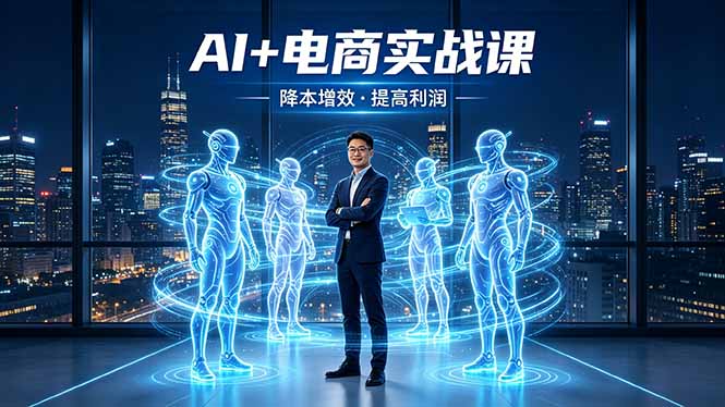 AI+电商实战课，1人+N个AI 智能体，把SOP变AI员工，实现降本增效提高利润-黑马项目网