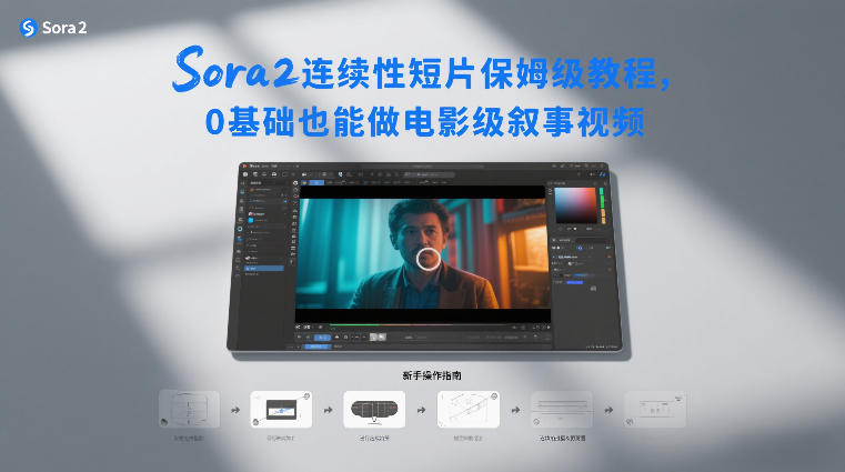 Sora2连续性短片保姆级教程，0基础也能做电影级叙事视频-黑马项目网