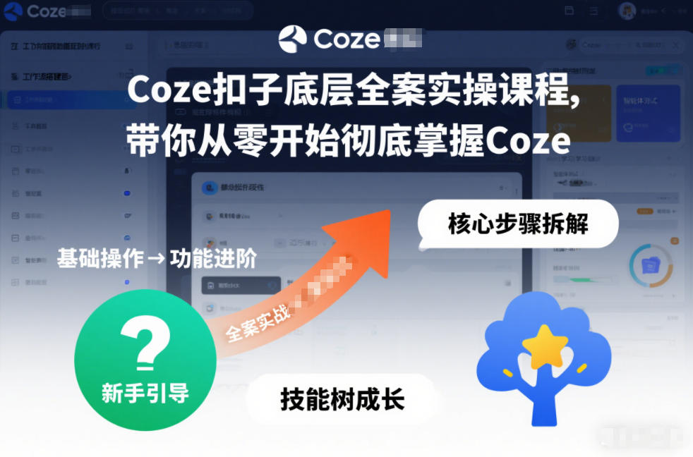 Coze扣子底层全案实操课程，带你从零开始彻底掌握Coze-黑马项目网