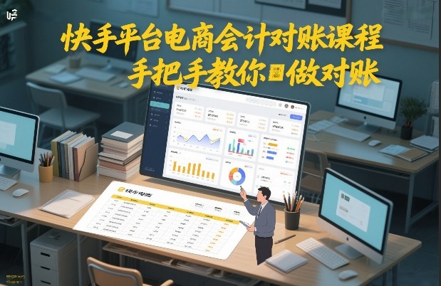 快手平台电商会计对账课程，手把手教你做对账-黑马项目网