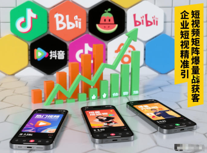 企业短视频精准引流矩阵获客，短视频矩阵爆量战法-黑马项目网