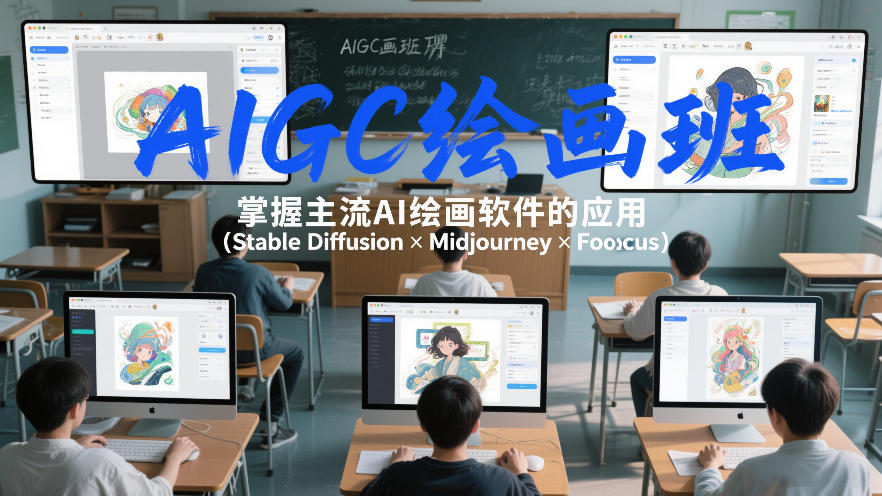 AIGC绘画班，掌握主流Ai绘画软件的应用(Stable Diffusion x Midjourney x Fooocus)-黑马项目网