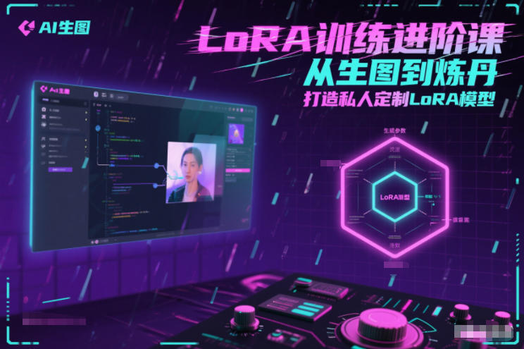 LoRA训练进阶课，从生图到炼丹，打造私人定制LoRA模型-黑马项目网