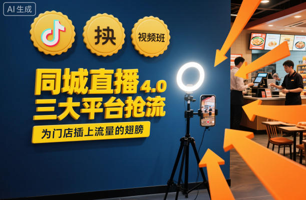 同城直播实操班4.0，三大平台抢流，为门店插上流量的翅膀-黑马项目网