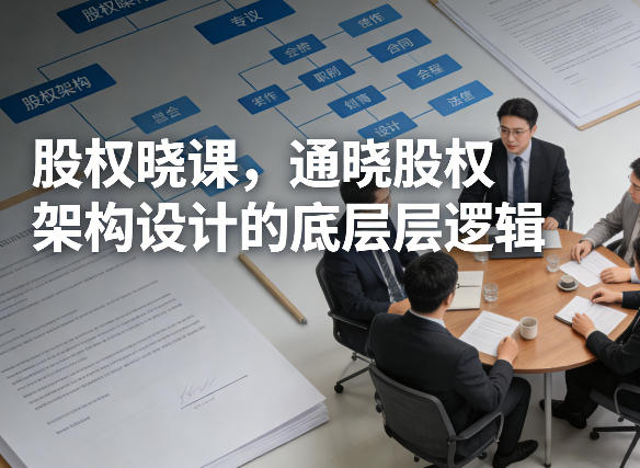 股权晓课，通晓股权架构设计的底层逻辑-黑马项目网