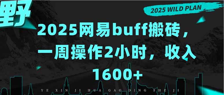 2025网易buff搬砖，一周操作2小时，收入1600+-黑马项目网