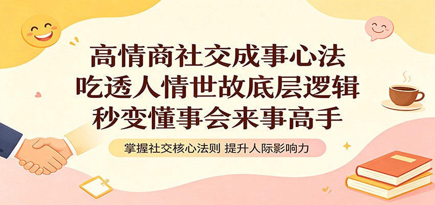 高情商社交成事心法：吃透人情世故底层逻辑，秒变懂事会来事高手-黑马项目网