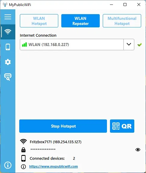 MyPublicWiFi(免费电脑WIFI热点软件)