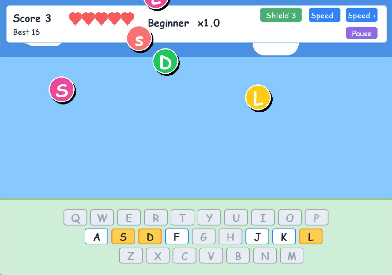 小孩键盘熟练字母大冒险V1.0-黑马项目网