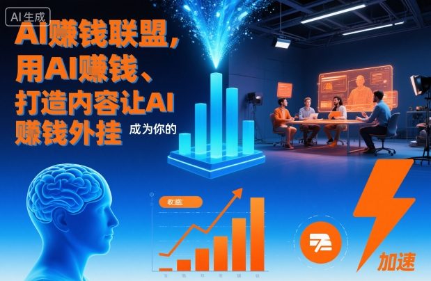 AI賺钱联盟，用AI賺钱、打造内容让AI成为你的賺钱外挂-黑马项目网