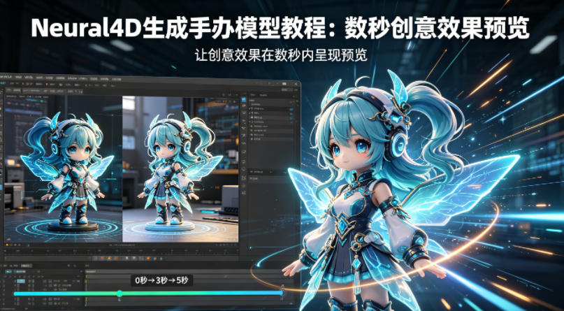 Neural4D生成手办模型教程，让创意效果在数秒内呈现预览-黑马项目网