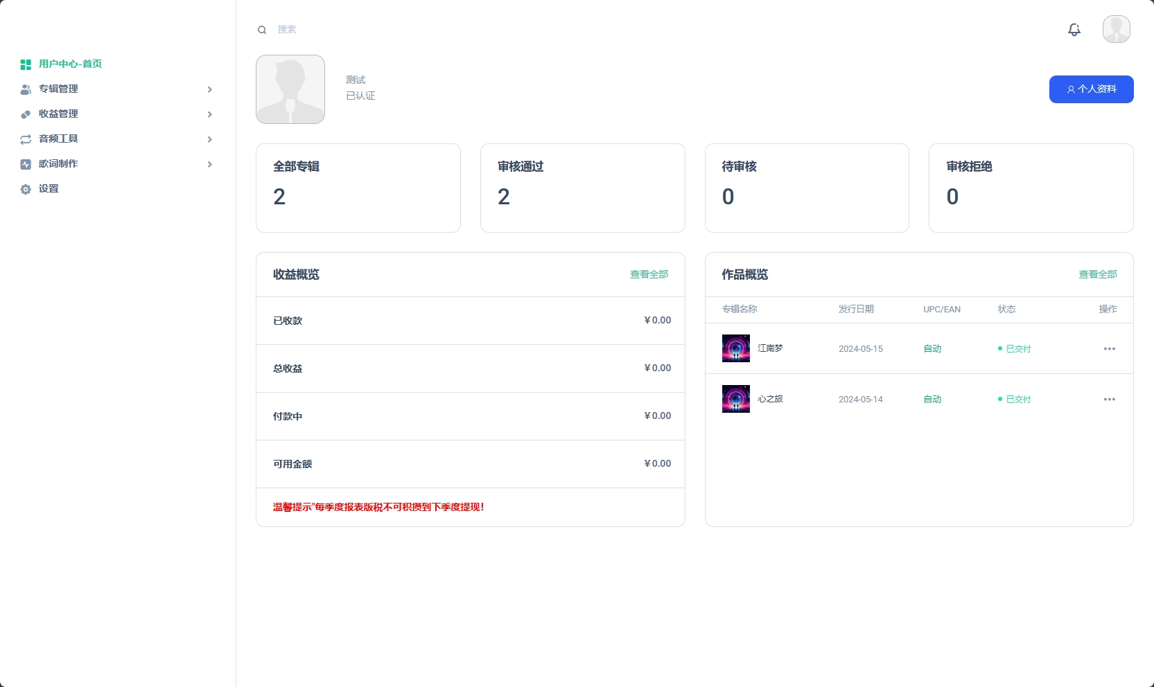 音乐发行平台无加密开源源码-黑马项目网