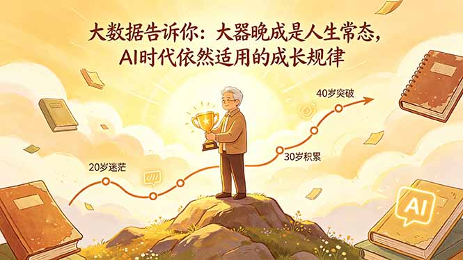 付费文章：大数据告诉你：大器晚成是人生常态，AI 时代依然适用的成长规律-黑马项目网