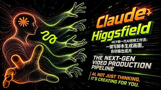Claude+Higgsfield MCP新一代AI视频工作流：一键写脚本生成画面，自动输出成片-黑马项目网
