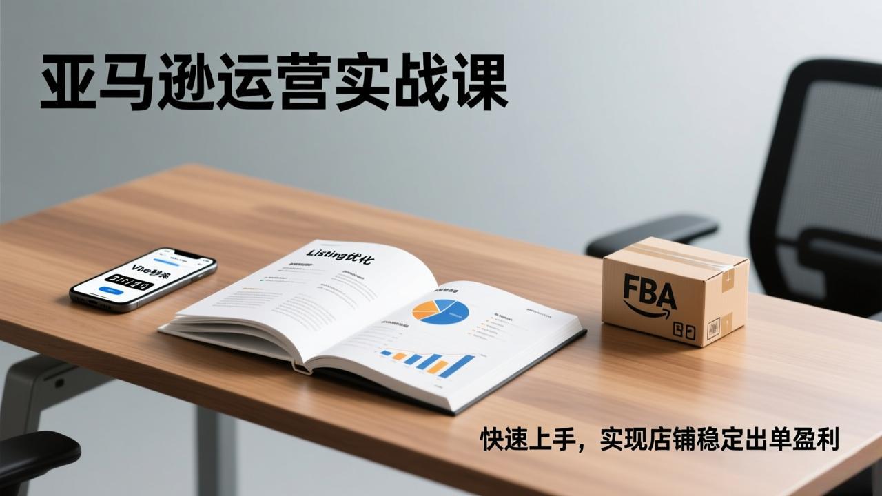 亚马逊运营实战课，Listing优化、Vine秒杀、FBA发货，快速上手，实现店铺稳定出单盈利-黑马项目网