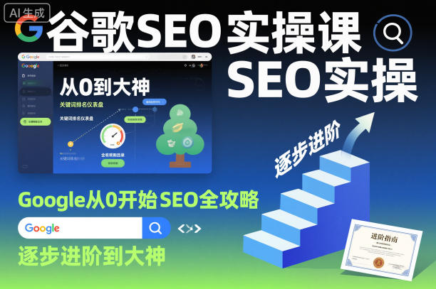 谷歌SEO实操课，Google从0开始SEO全攻略，逐步进阶到大神(更新26年)-黑马项目网