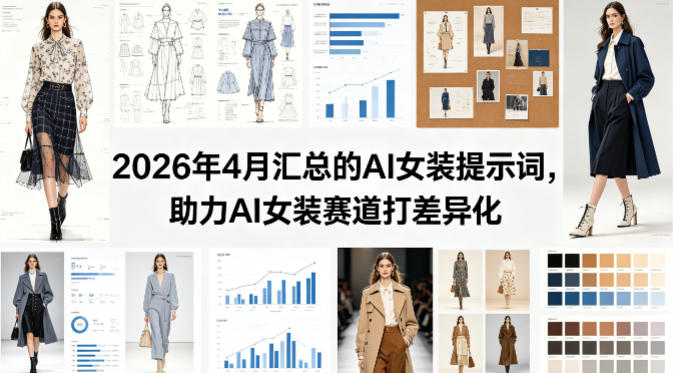 2026年4月汇总的AI女装提示词，助力AI女装赛道打差异化-黑马项目网