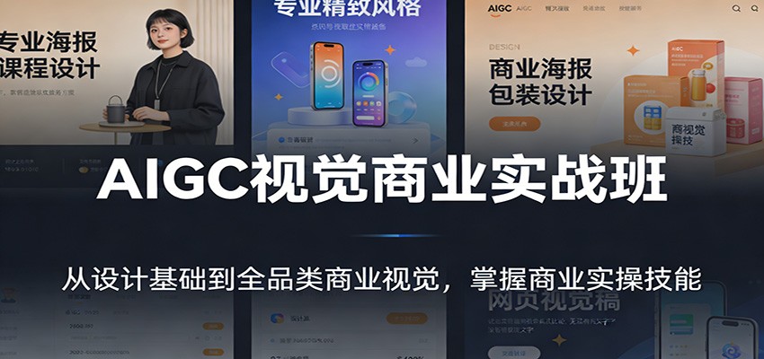 AIGC视觉商业实战班：从设计基础到全品类商业视觉，掌握商业实操技能-黑马项目网