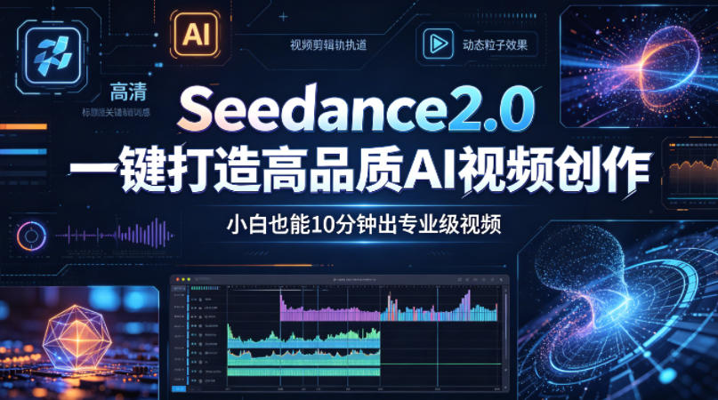 Seedance2.0一键打造高品质AI视频创作，小白也能10分钟出专业级视频-黑马项目网