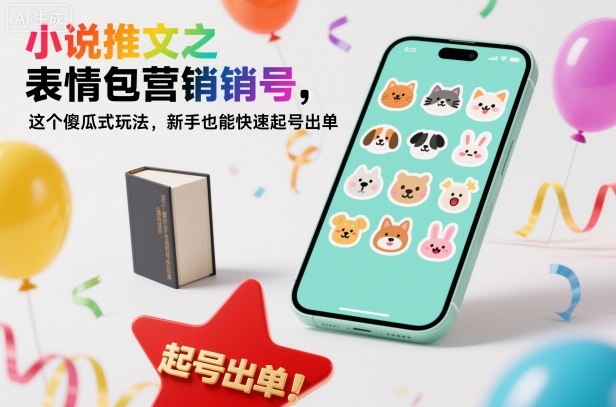 小说推文之表情包营销号，这个傻瓜式玩法，新手也能快速起号出单-黑马项目网