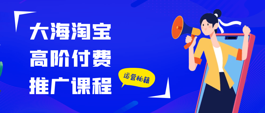 大海淘宝高阶付费推广课程-黑马项目网