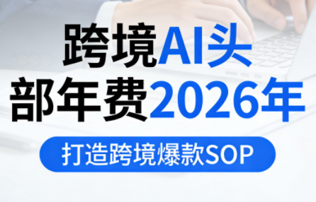 跨境AI头部年费2026年，打造跨境爆款SOP-黑马项目网