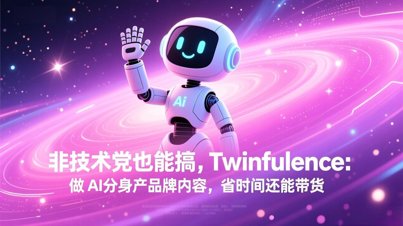 非技术党也能搞!Twinfluence:做 AI 分身产品牌内容,省时间还能带货-黑马项目网