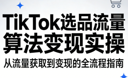 TikTok选品流量算法变现实操-黑马项目网