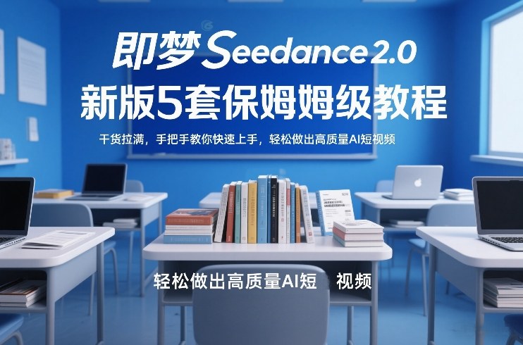 即梦Seedance2.0新版5套保姆级教程，干货拉满，手把手教你快速上手，轻松做出高质量AI短视频-黑马项目网