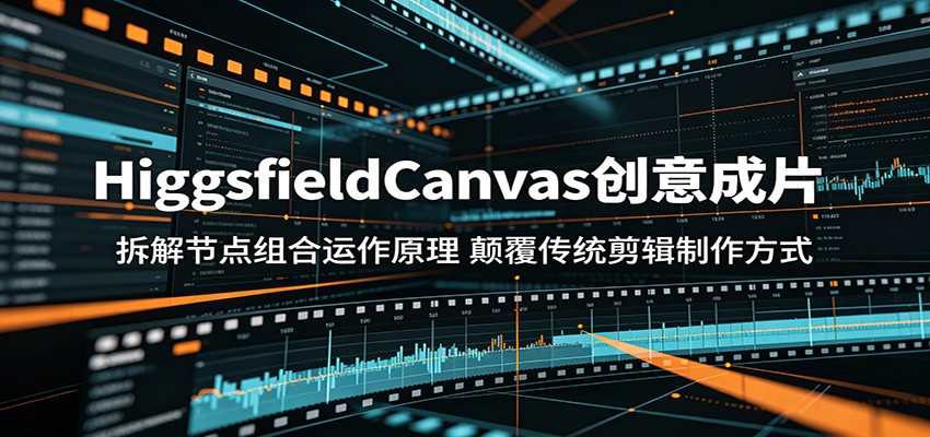 HiggsfieldCanvas创意成片：拆解节点组合运作原理，颠覆传统剪辑制作方式-黑马项目网