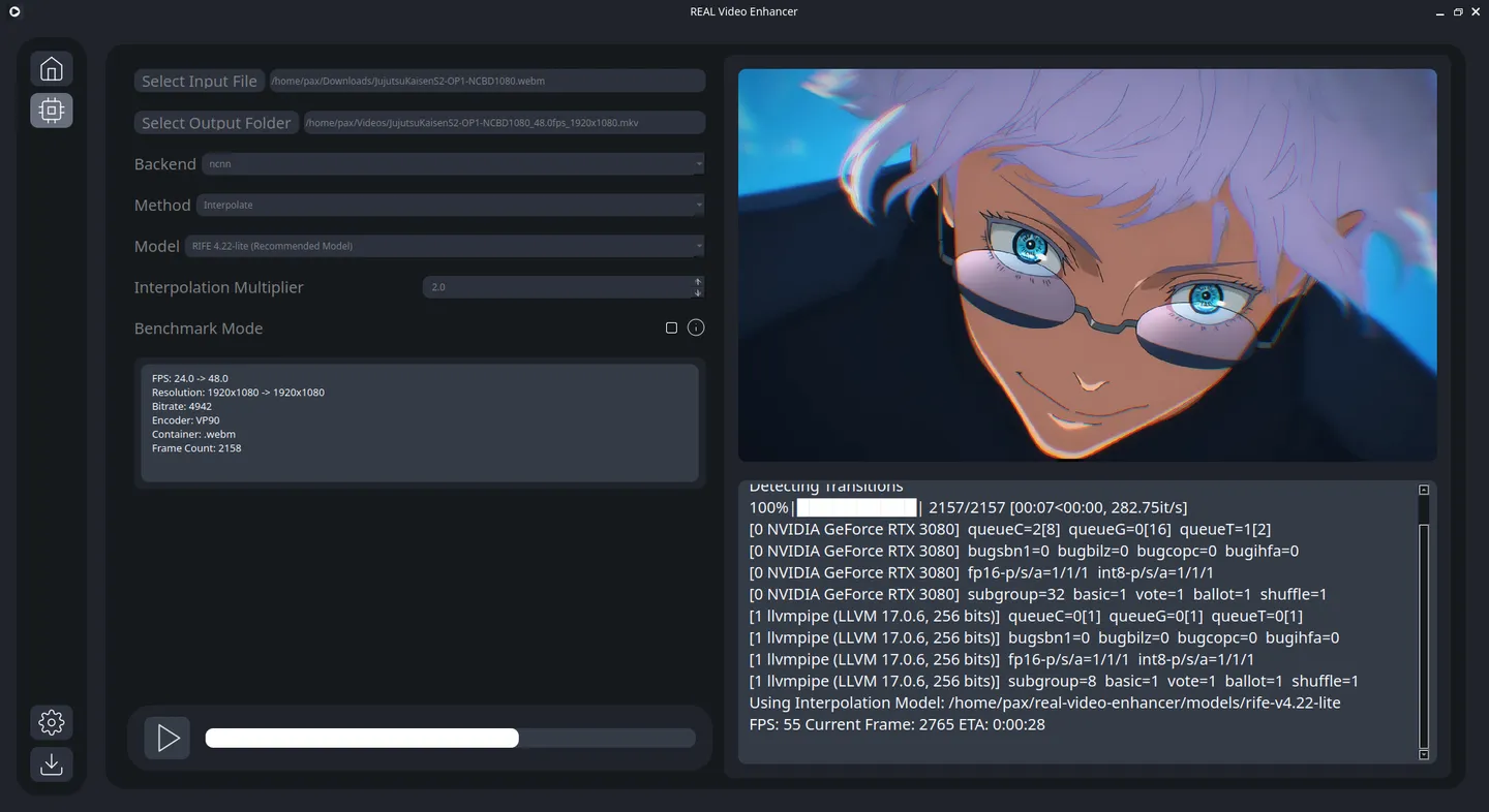 REAL Video Enhancer(开源免费的视频增强软件)-黑马项目网