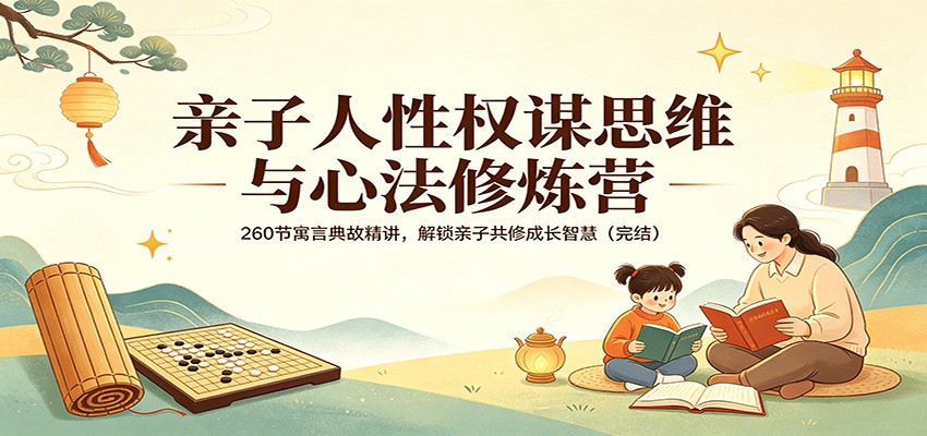亲子人性权谋思维与心法修炼营：260节寓言典故精讲，解锁亲子共修成长智慧(完结)-黑马项目网