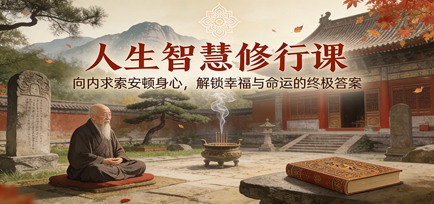 人生智慧修行课：向内求索安顿身心，解锁幸福与命运的终极答案-黑马项目网