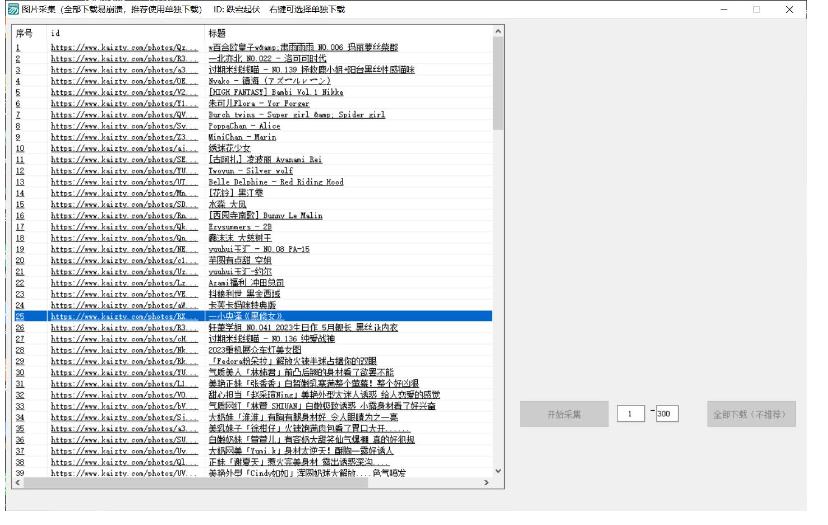 PC美女写真采集kaizty网站分身分术-黑马项目网