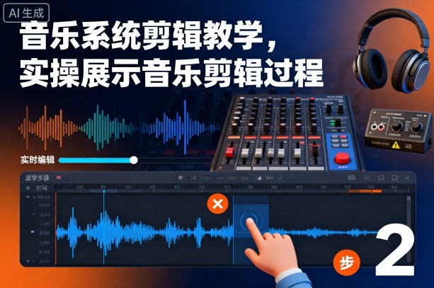 音乐系统剪辑教学，实操展示音乐剪辑过程-黑马项目网