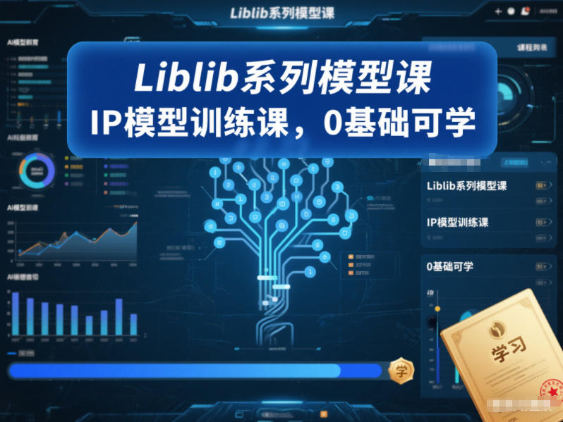 Liblib系列模型课，IP模型训练课，0基础可学-黑马项目网