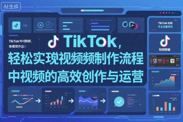 TikTok中视频制做流程，轻松实现Tk中视频的高效创作与运营-黑马项目网