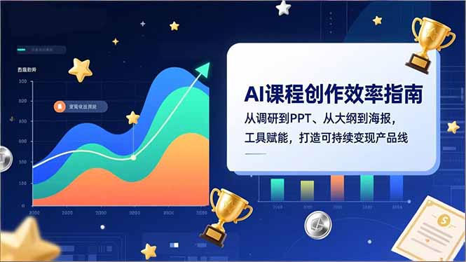 AI课程创作效率指南，从调研到PPT、从大纲到海报，工具赋能，打造可持续变现产品线-黑马项目网