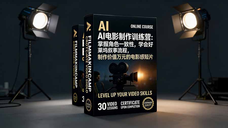 AI电影制作训练营：掌握角色一致性，学会好莱坞叙事流程，制作价值万元的电影感短片-黑马项目网