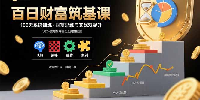 百日财富筑基课：认知+策略+实操+案例拆解 实现从创富到守富全周期能力-黑马项目网
