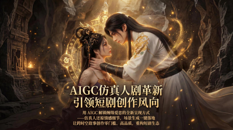 AIGC仿真人《合欢宗》短剧教学，用AIGC解锁缠绵爱恋的全新呈现方式，让跨时空故事创作零门槛、高品质，重构短剧生态-黑马项目网