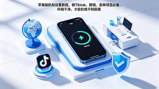 苹果刷机和设置教程，做Tiktok、跨境、各种项目必备，环境干净，才能杜绝不利因素-黑马项目网