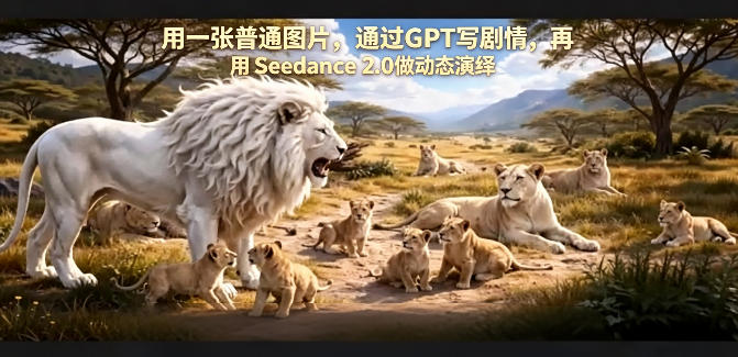 用一张普通图片，通过GPT写剧情，再用Seedance 2.0做动态演绎，居然能生成迪士尼风格搞笑动画-黑马项目网