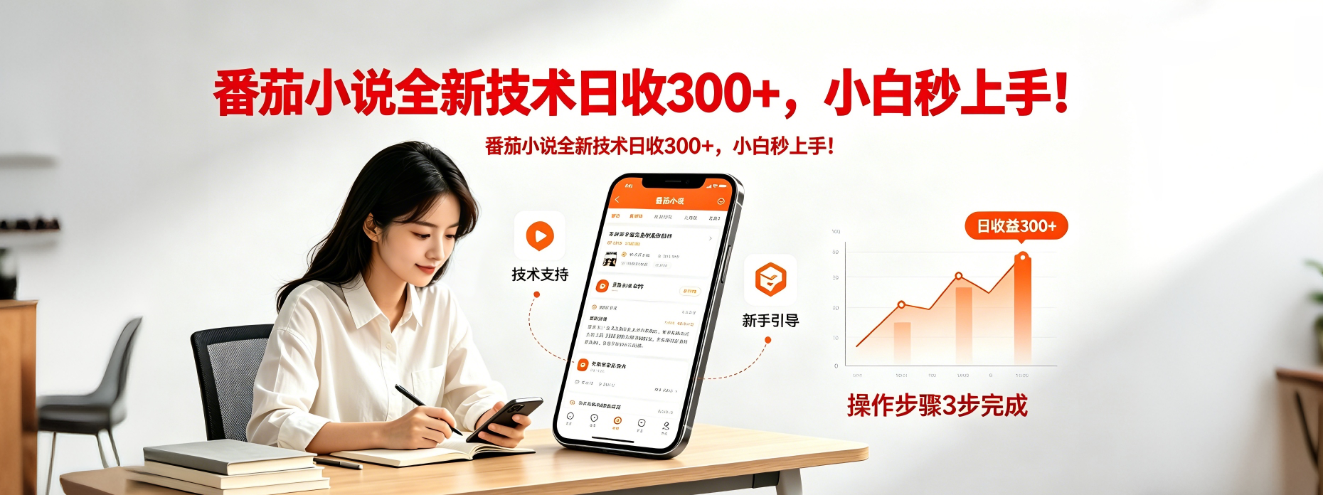 番茄小说全新技术全新玩法！无脑日收300+-黑马项目网