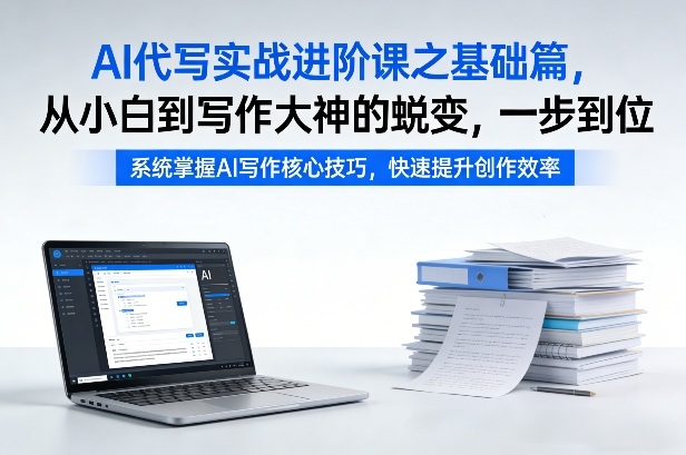 AI代写实战进阶课之基础篇，从小白到写作大神的蜕变，一步到位【揭秘】-黑马项目网